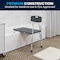 Flash Furniture 26-1/4" L, Plastic, Aluminum, Gray Bath Transfer Bench DC-HY3510L-GRY-GG - alternate 5